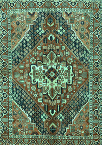 Persian Turquoise Traditional Rug, tr3033turq