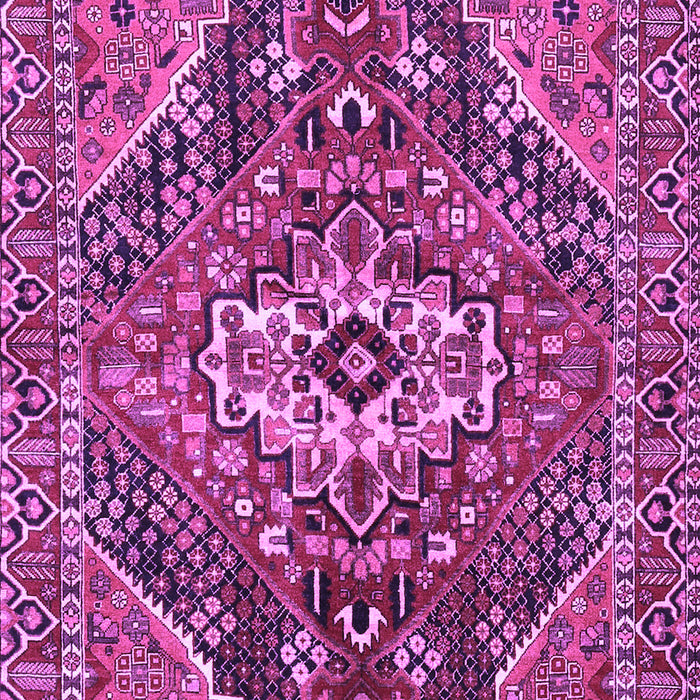Machine Washable Persian Purple Traditional Area Rugs, wshtr3033pur