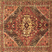 Square Machine Washable Persian Brown Traditional Rug, wshtr3033brn