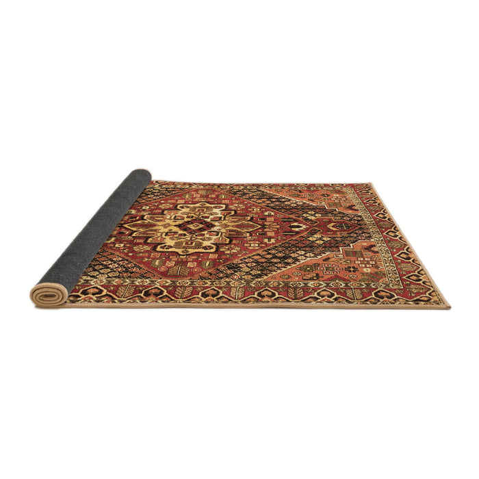 Sideview of Persian Brown Traditional Rug, tr3033brn