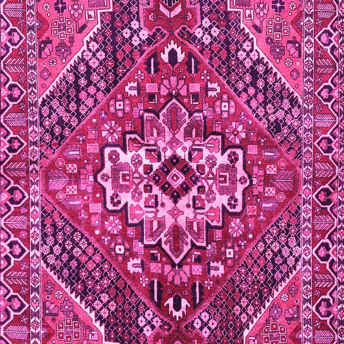 Machine Washable Persian Pink Traditional Rug, wshtr3033pnk
