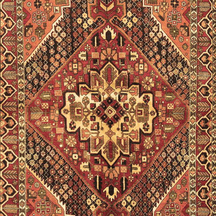 Machine Washable Persian Brown Traditional Rug, wshtr3033brn
