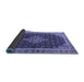 Sideview of Medallion Blue Traditional Rug, tr3034blu