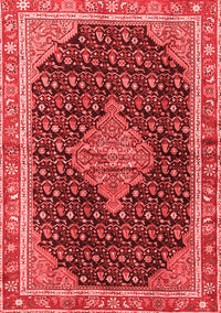 Medallion Red Traditional Rug, tr3034red