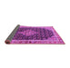 Sideview of Medallion Purple Traditional Rug, tr3034pur