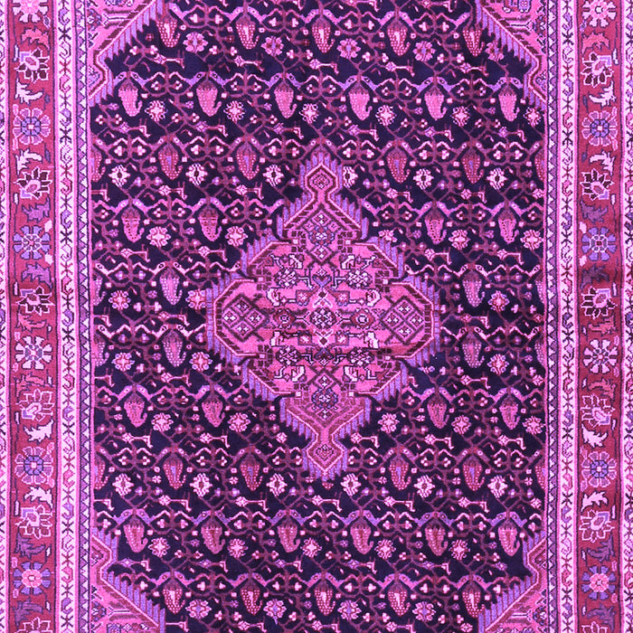 Machine Washable Medallion Purple Traditional Area Rugs, wshtr3034pur