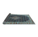 Sideview of Medallion Light Blue Traditional Rug, tr3034lblu