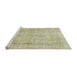 Sideview of Machine Washable Traditional Brown Rug, wshtr3035