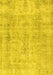 Machine Washable Persian Yellow Traditional Rug, wshtr3035yw