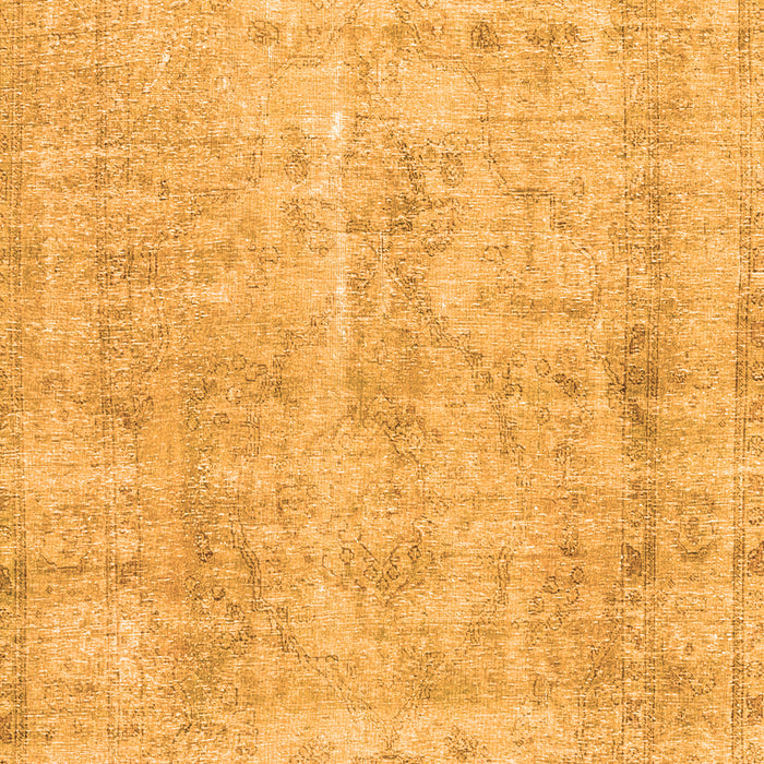 Serging Thickness of Machine Washable Persian Orange Traditional Area Rugs, wshtr3035org