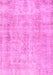 Machine Washable Persian Pink Traditional Rug, wshtr3035pnk