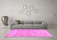 Machine Washable Persian Pink Traditional Rug, wshtr3035pnk