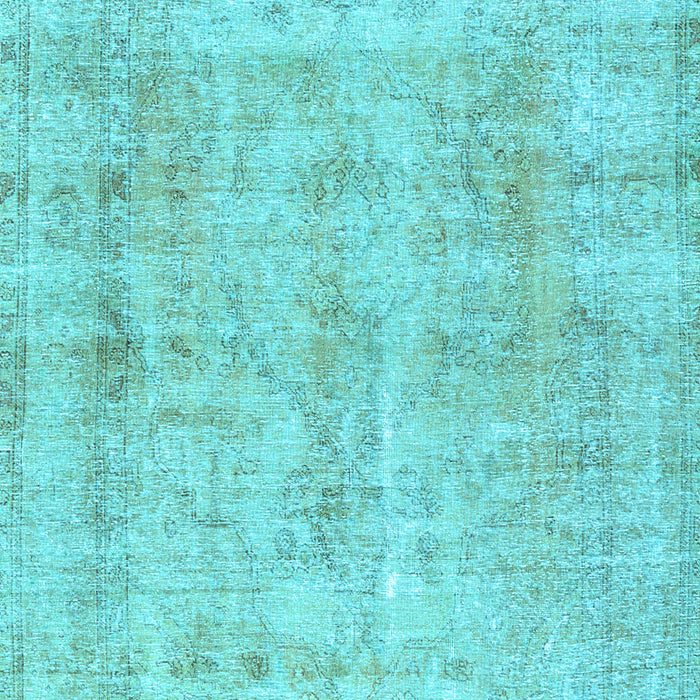 Machine Washable Persian Light Blue Traditional Rug, wshtr3035lblu