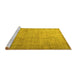 Sideview of Machine Washable Persian Yellow Traditional Rug, wshtr3036yw