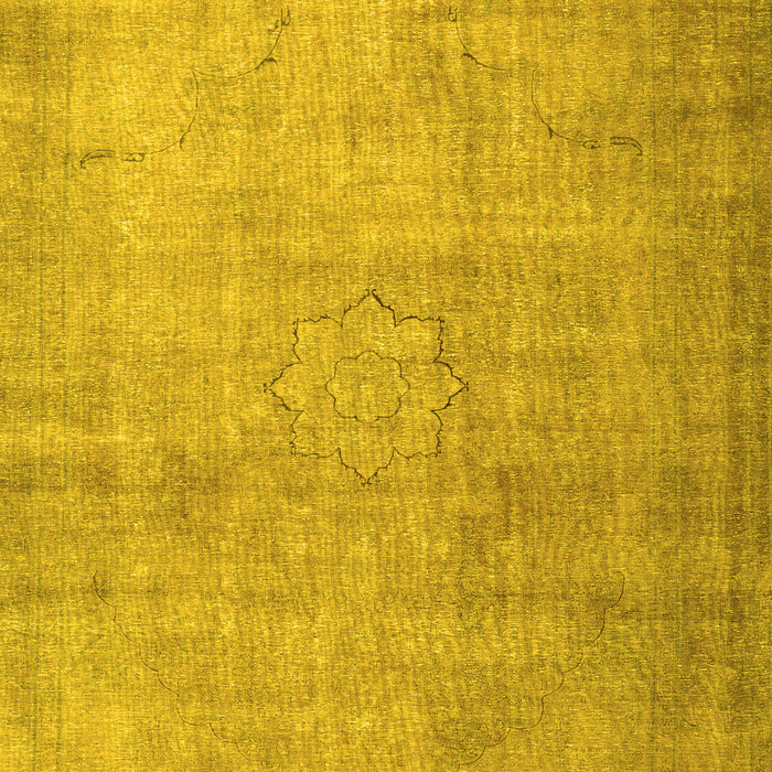 Machine Washable Persian Yellow Traditional Rug, wshtr3036yw