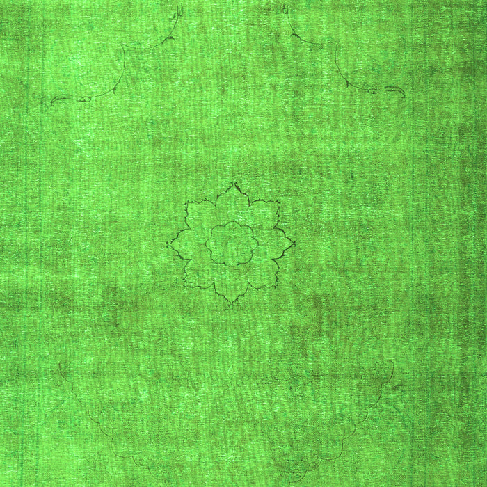 Serging Thickness of Machine Washable Persian Green Traditional Area Rugs, wshtr3036grn