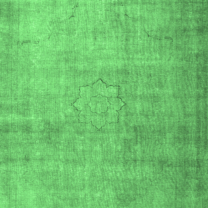 Machine Washable Persian Emerald Green Traditional Area Rugs, wshtr3036emgrn