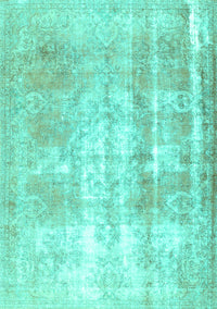 Persian Turquoise Traditional Rug, tr3037turq