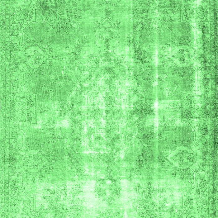 Machine Washable Persian Emerald Green Traditional Area Rugs, wshtr3037emgrn