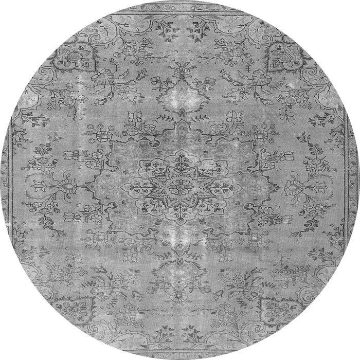 Square Persian Gray Traditional Rug, tr3038gry
