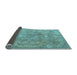 Sideview of Persian Light Blue Traditional Rug, tr3038lblu