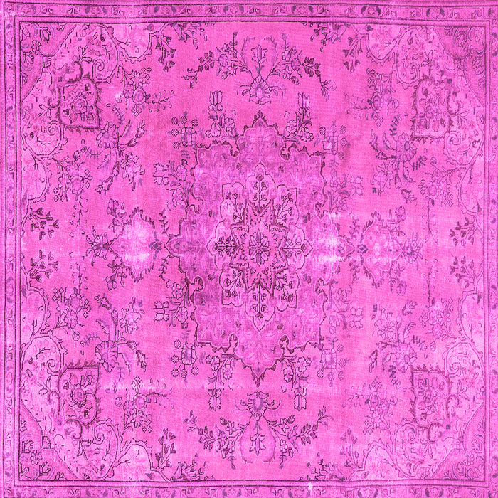 Square Persian Pink Traditional Rug, tr3038pnk