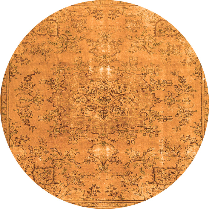 Machine Washable Persian Orange Traditional Area Rugs, wshtr3038org