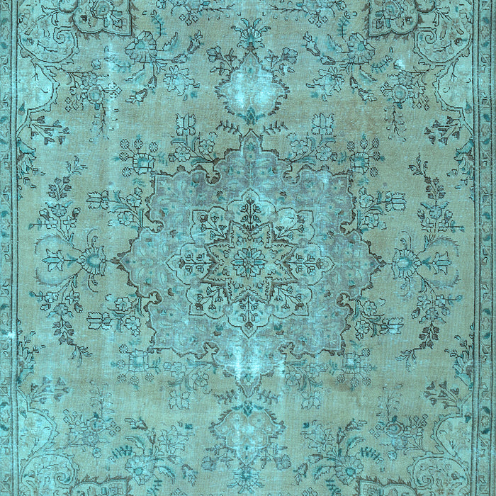 Machine Washable Persian Light Blue Traditional Rug, wshtr3038lblu