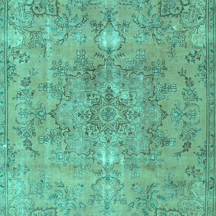 Machine Washable Persian Turquoise Traditional Area Rugs, wshtr3038turq