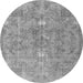 Machine Washable Persian Gray Traditional Rug, wshtr3038gry