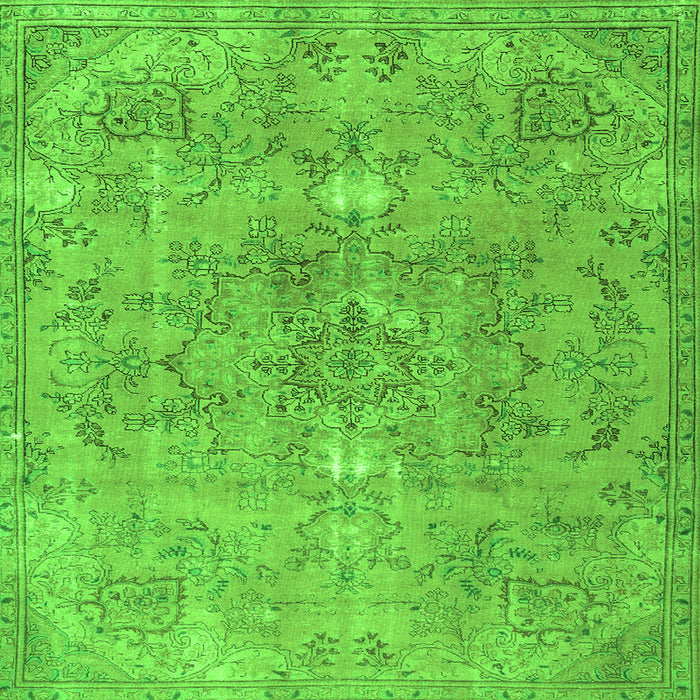 Serging Thickness of Persian Green Traditional Rug, tr3038grn