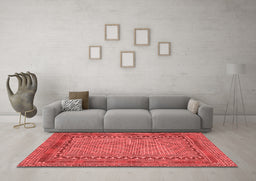 Country Red Washable Rugs
