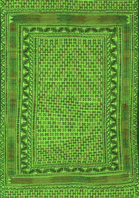 Southwestern Green Country Rug, tr3039grn