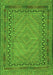 Southwestern Green Country Rug, tr3039grn