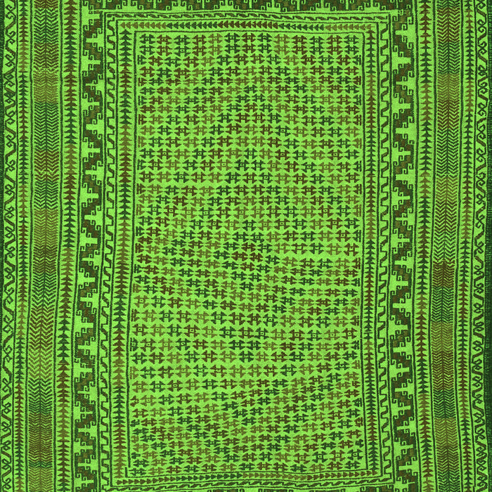 Southwestern Green Country Rug, tr3039grn