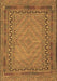 Machine Washable Southwestern Brown Country Rug, wshtr3039brn