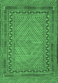 Southwestern Emerald Green Country Rug, tr3039emgrn