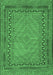 Southwestern Emerald Green Country Rug, tr3039emgrn