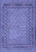 Machine Washable Southwestern Blue Country Rug, wshtr3039blu