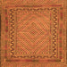 Serging Thickness of Southwestern Orange Country Rug, tr3039org