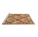 Sideview of Machine Washable Animal Brown Traditional Rug, wshtr303brn