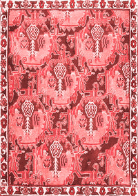 Animal Red Traditional Rug, tr303red