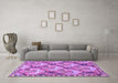 Machine Washable Animal Purple Traditional Area Rugs in a Living Room, wshtr303pur