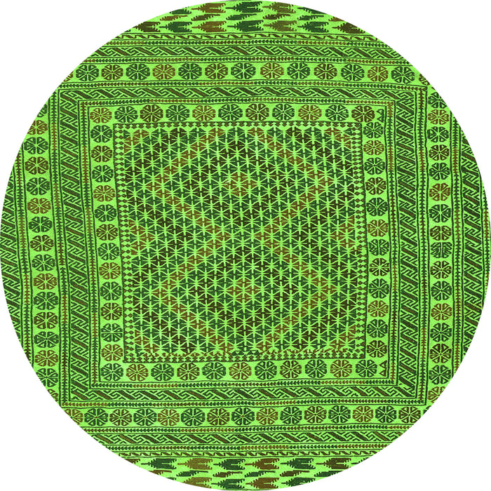 Square Persian Green Traditional Rug, tr3040grn