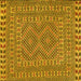 Square Persian Yellow Traditional Rug, tr3040yw