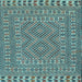 Square Persian Light Blue Traditional Rug, tr3040lblu