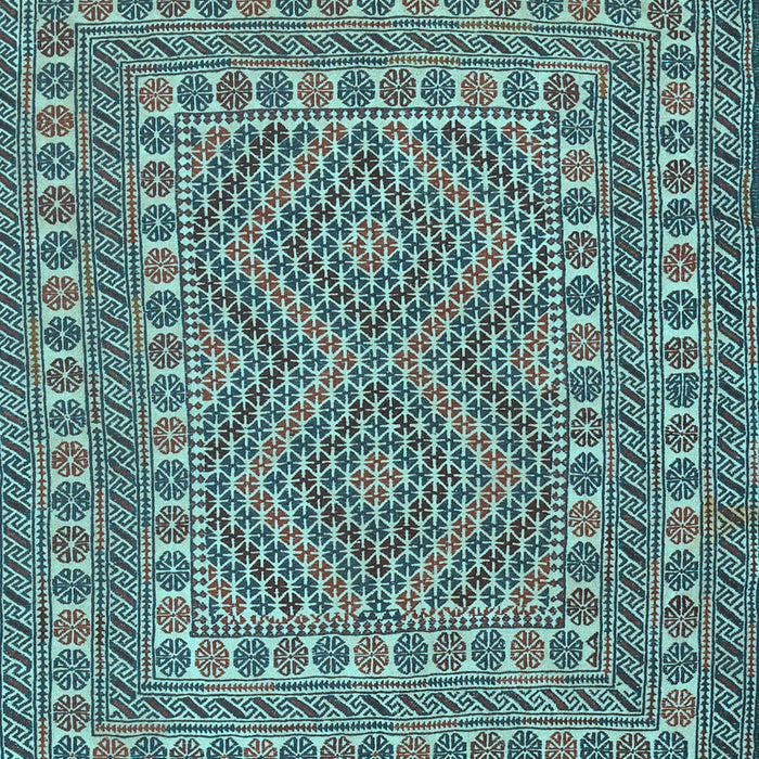 Machine Washable Persian Light Blue Traditional Rug, wshtr3040lblu