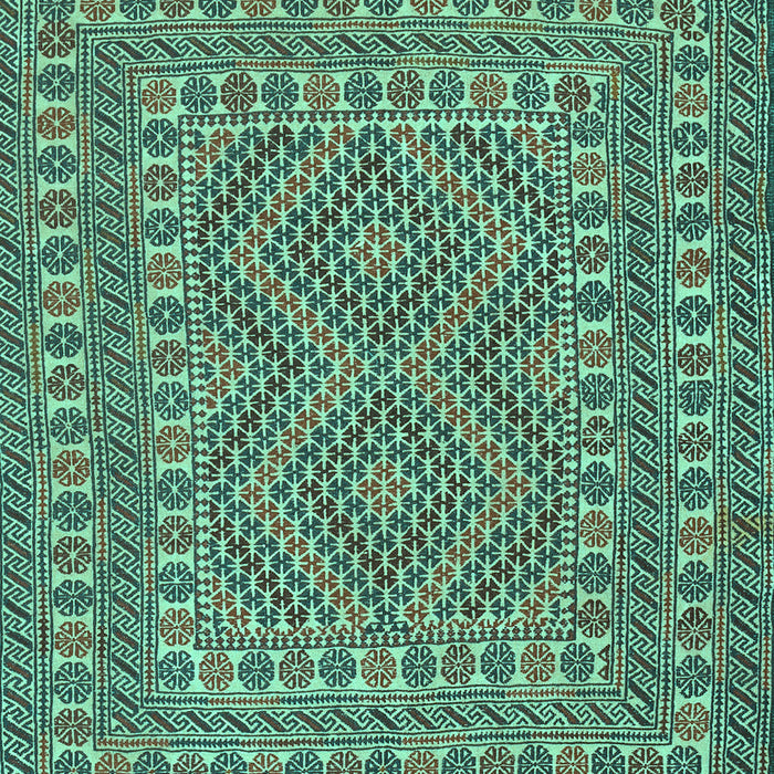 Machine Washable Persian Turquoise Traditional Area Rugs, wshtr3040turq