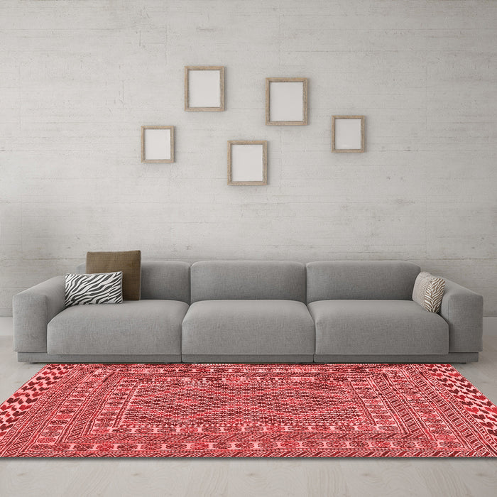 Traditional Red Washable Rugs