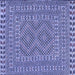 Square Persian Blue Traditional Rug, tr3040blu